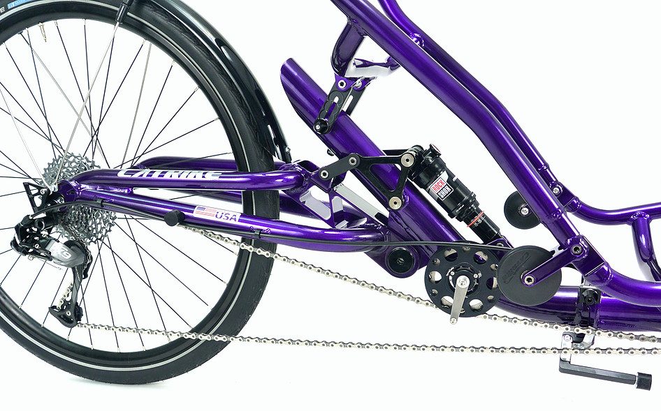 Catrike Dumont rear suspension with air-shock