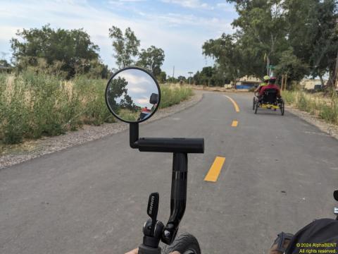 AlphaBENT's new Super-Tee mounts to a SRAM shifter and holds a Mirrycle mirror and other controls and accessories
