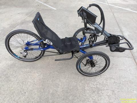 right-side view of hand-cycle